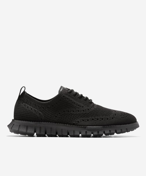 超美品 ストレートチップ COLE HAAN 27 黒 COLE HAAN シューズ ゼログランドリマスタード スティッチライト
