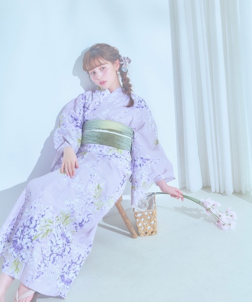 【早い者勝ち】今期sugar 浴衣　３点セット　1回のみ着用 早い者勝ち】今期sugar 浴衣3点セット1回のみ着用