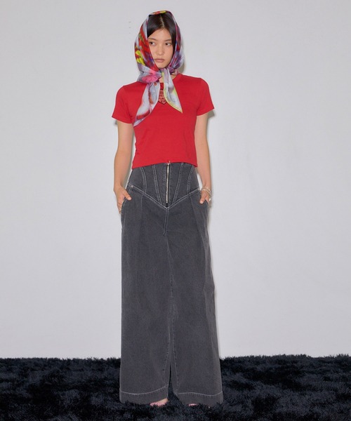 TONDABAYASHI RAN ×HEART CROPPED T-SHIRT TONDABAYASHI RAN × HEART CROPPED T-SHIRT | ×TONDABAYASHI RAN