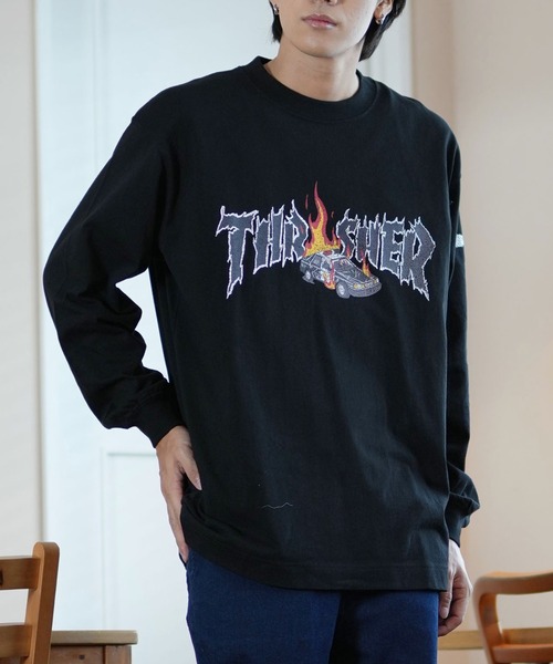 tシャツ 「ムラサキスポーツ限定」THRASHER/スラッシャー ロンTee/プリントTee ルーズシルエット ユニセックス 243TH1LT011/ | THRASHER | 03
