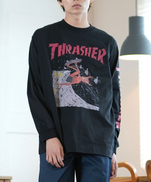 tシャツ 「ムラサキスポーツ限定」THRASHER/スラッシャー ロンTee/プリントTee ルーズシルエット ユニセックス 243TH1LT011/ | THRASHER | 04