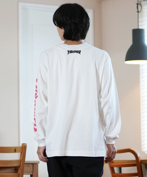 tシャツ 「ムラサキスポーツ限定」THRASHER/スラッシャー ロンTee/プリントTee ルーズシルエット ユニセックス 243TH1LT011/ | THRASHER | 16