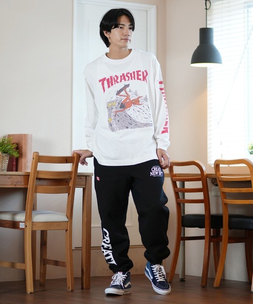 tシャツ 「ムラサキスポーツ限定」THRASHER/スラッシャー ロンTee/プリントTee ルーズシルエット ユニセックス 243TH1LT011/ | THRASHER | 17