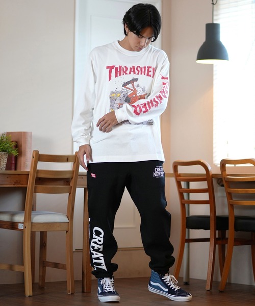 tシャツ 「ムラサキスポーツ限定」THRASHER/スラッシャー ロンTee/プリントTee ルーズシルエット ユニセックス 243TH1LT011/ | THRASHER | 19