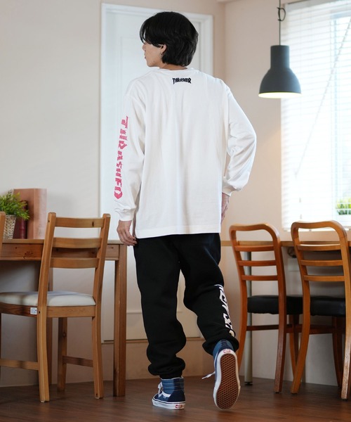 tシャツ 「ムラサキスポーツ限定」THRASHER/スラッシャー ロンTee/プリントTee ルーズシルエット ユニセックス 243TH1LT011/ | THRASHER | 21