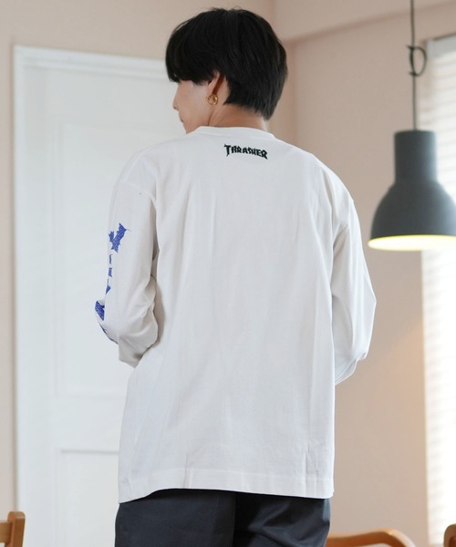 tシャツ 「ムラサキスポーツ限定」THRASHER/スラッシャー ロンTee/プリントTee ルーズシルエット ユニセックス 243TH1LT011/ | THRASHER | 06