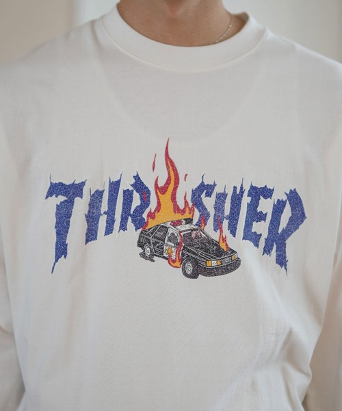 tシャツ 「ムラサキスポーツ限定」THRASHER/スラッシャー ロンTee/プリントTee ルーズシルエット ユニセックス 243TH1LT011/ | THRASHER | 12