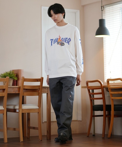 tシャツ 「ムラサキスポーツ限定」THRASHER/スラッシャー ロンTee/プリントTee ルーズシルエット ユニセックス 243TH1LT011/ | THRASHER | 08