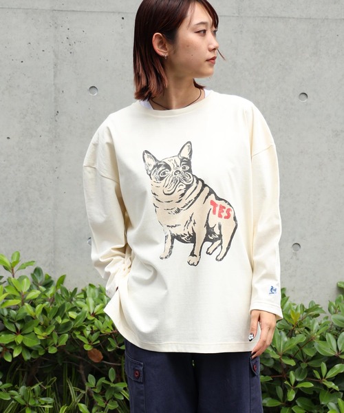 tシャツ TES BUHI LONG SLEEVE FOOT BALL TEE / フットボールT レディース メンズ