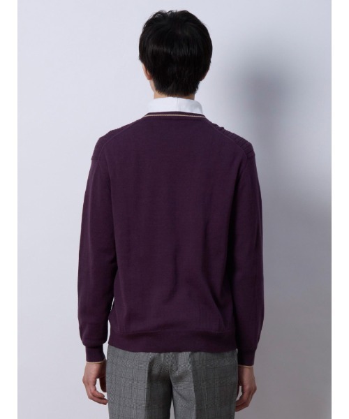 Perfect Suit FActory セーター ニット ケーブル編み Vネック