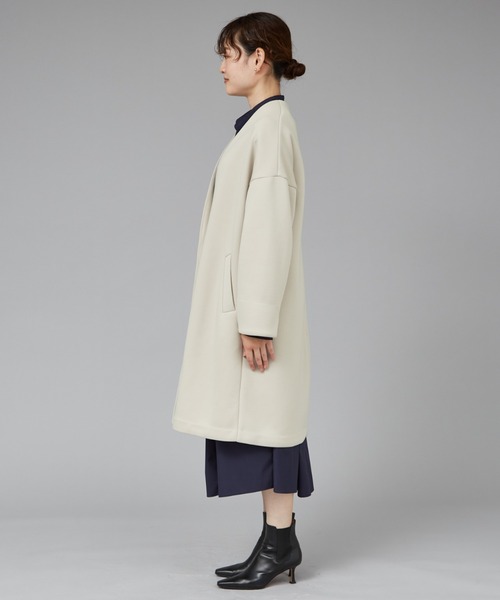 qualite ノーカラーコート コート ダンボールノーカラーコート  