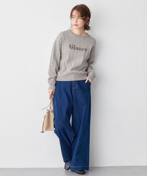 ブルー ニットセーター サイズ0 SHIPS（シップス） ニット セーター 「手洗い可能」FOX クルーネック