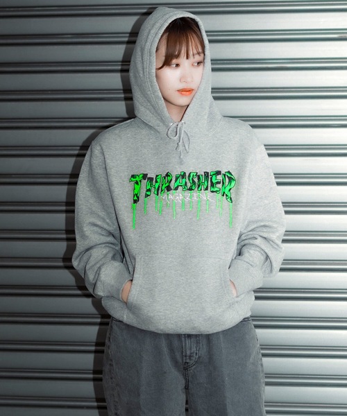THRASHER パーカー BLOOD DRIP HOODIE SWEAT PARKA/スラッシャー