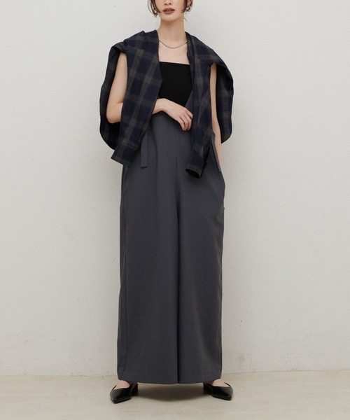 LARUTA Vネックオールインワン LARUTA サロペット オーバーオール 「LARUTA」Vネック