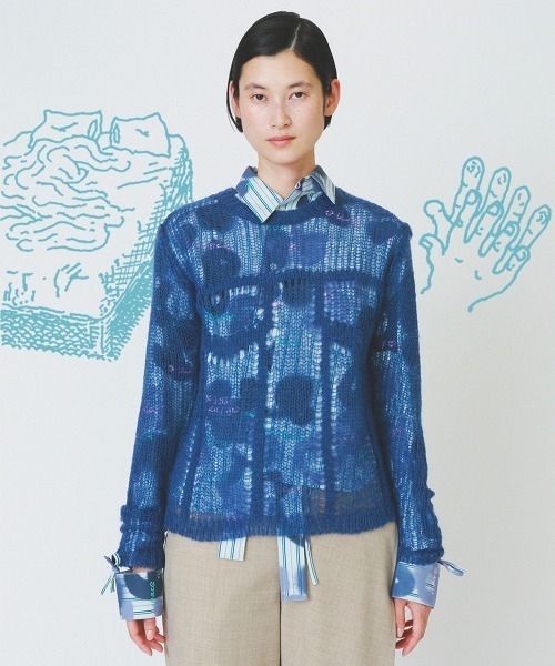 ニット セーター denim fluffy top レディース : ZOZOTOWN Yahoo!店