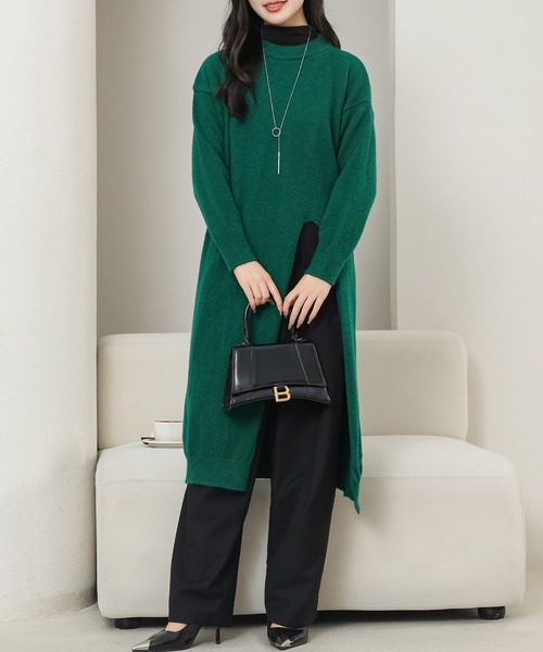 Lace Ladies（レースレディース） ワンピース クルーネック サイド