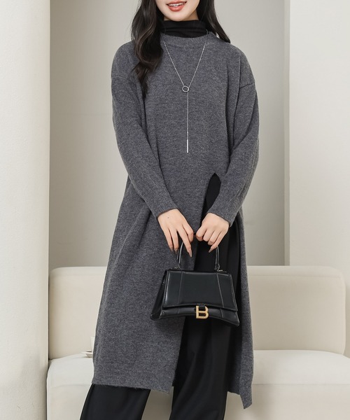 Lace Ladies（レースレディース） ワンピース クルーネック サイド