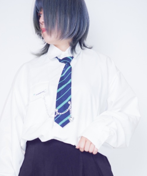 メンズ ネクタイ付きシャツ ストライプシャツ タグ セットx7312 SENSE OF PLACE by URBAN RESEARCH シャツ 「ユニセックス