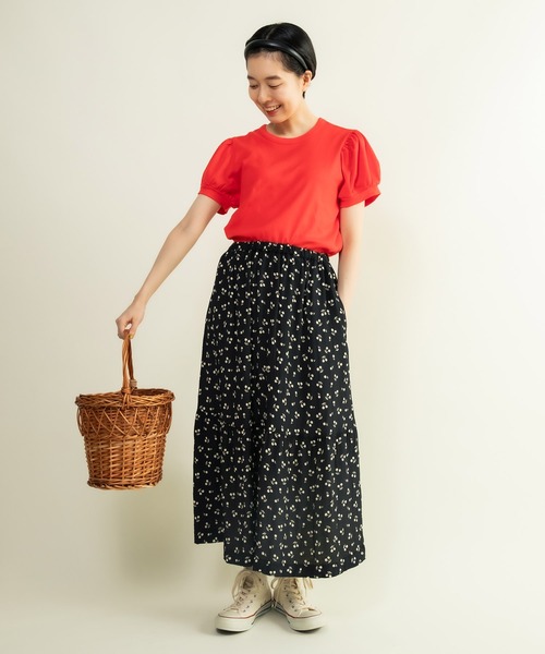 売れ筋商品|||CHILD WOMAN チャイルドウーマン  連シルフライス パフスリーブTシャツ 連シルフライス パフスリーブTシャツ（Tシャツ/カットソー