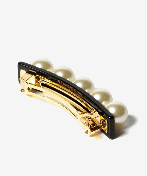 ALEXANDRE DE PARIS ヘアクリップ ブラック/ゴールド ALEXANDRE DE PARIS（アレクサンドル ドゥ パリ） 【並行輸入品