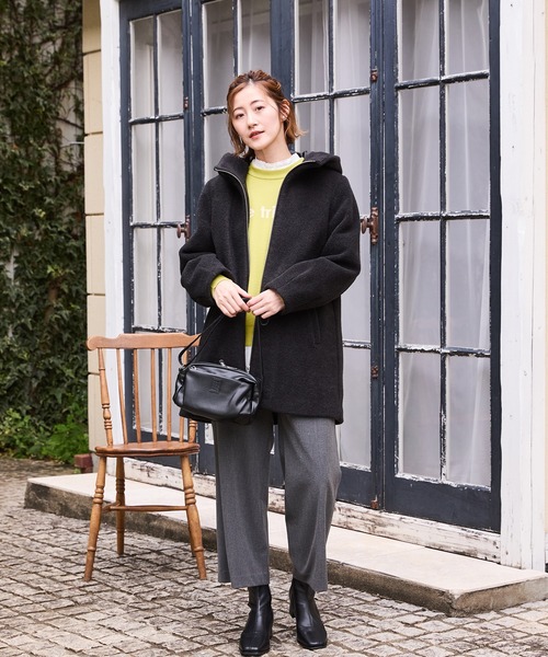 Petit Honfleur 黒ロングコート サイズ13 Petit Honfleur 黒ロングコート サイズ13