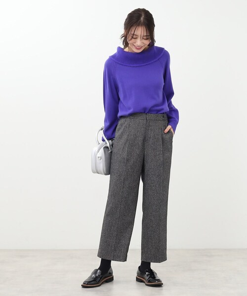 Reflect ニット セーター 「春SALE／手洗い可」華やかオフ