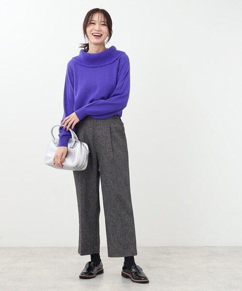 Reflect ニット セーター 「春SALE／手洗い可」華やかオフ