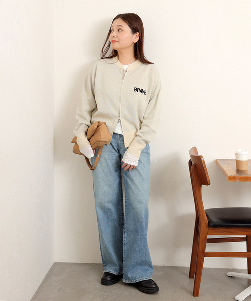 バックロゴニットカーディガン JOURNAL STANDARD カーディガン バックロゴニットジャケット