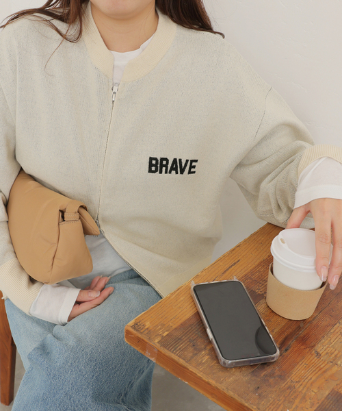 バックロゴニットカーディガン JOURNAL STANDARD カーディガン バックロゴニットジャケット