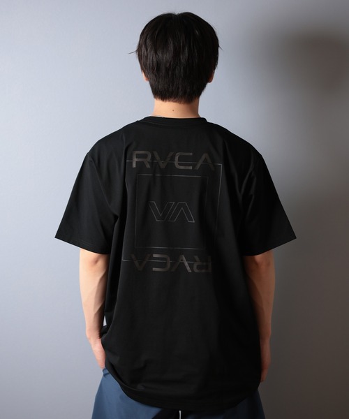 RVCA ルーカ ラッシュガード 半袖Tシャツ M,XLサイズ ブラック RVCA ラッシュガード RVCA/ルーカ 半袖Tシャツ 水陸両用