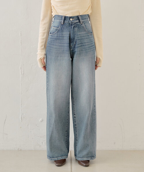 デニムパンツ ジーンズ 2色 S-3XLsize 大きいサイズ 23zm176 Chico ジーンズ デニム デニムパンツ 「2サイズ展開」ミッド