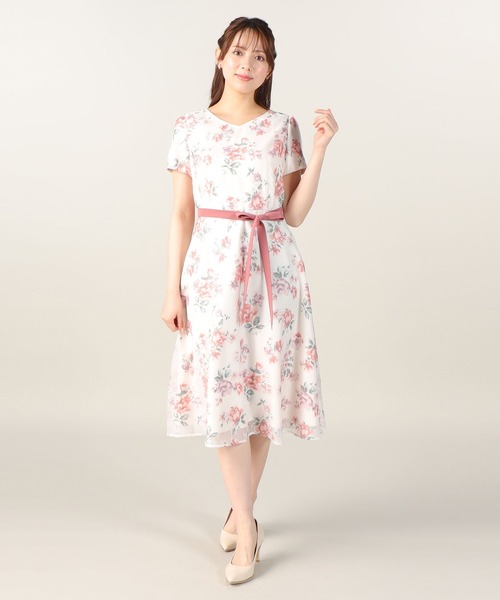 新品　レッセパッセ　ワンピース　半袖　無地 LAISSE PASSE 「LAISSE PASSE」 半袖ワンピース 36 ブルー