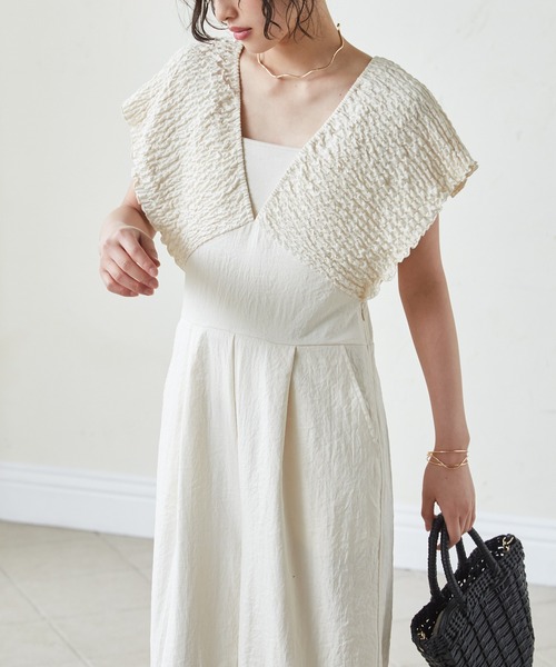 beauty&youth linen100%バックリボンサロペット BEAUTY&YOUTH UNITED ARROWS（ビューティーアンドユース