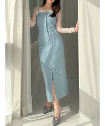 RESEXXY（リゼクシー） ワンピース カットアウトデニムワンピース