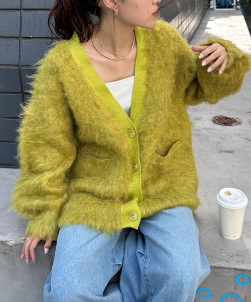 「CIAOPANIC TYPY」 ニットカーディガン ONE SIZE グレー レディース_画像2