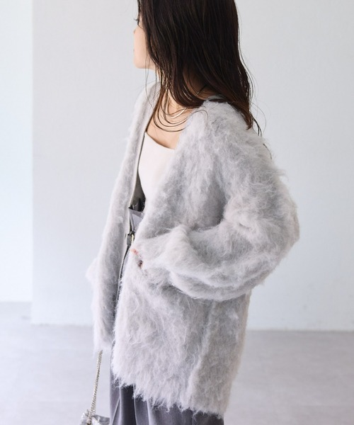 「CIAOPANIC TYPY」 ニットカーディガン ONE SIZE グレー レディース_画像7