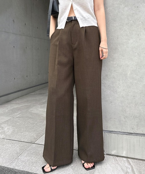 andme（アンドミー） スラックス パンツ 「新サイズ追加」ツイルタック