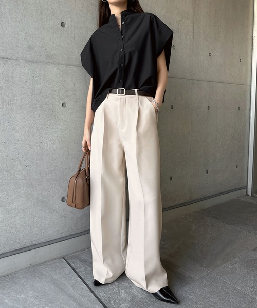 andme（アンドミー） スラックス パンツ 「新色追加」ツイルタック