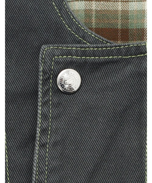 ベスト ジレ 「Little sunny bite」twill vest レディース メンズ Little sunny bite ベスト ジレ twill vest レディース メンズ