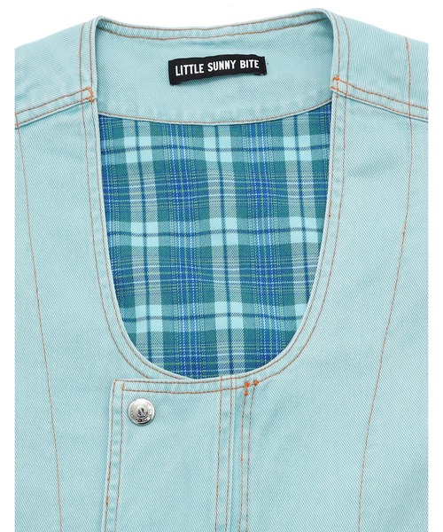 Little sunny bite ベスト ジレ twill vest レディース メンズ