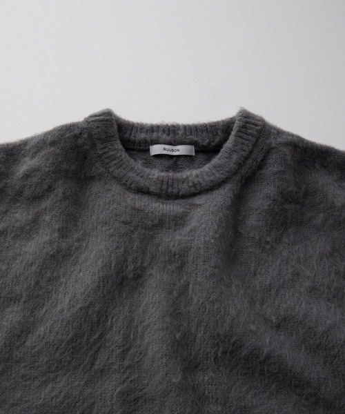 「RUUBON」 長袖ニット S ダークグレー メンズ_画像2