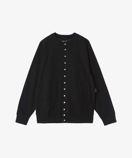 agnes b. homme スタンドカラーブルゾンブラック サイズ1フランス製 agnes b. ブルゾン アウター JIB3 BLOUSON メンズ : ZOZOTOWN