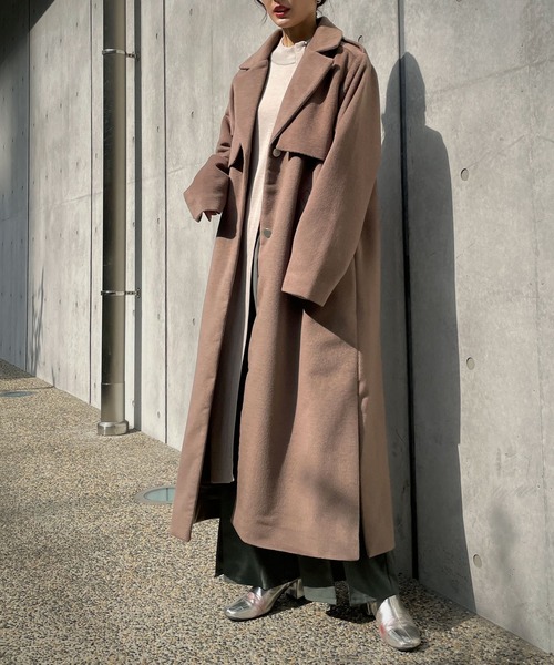 「&g'aime」 チェスターコート FREE ブラック レディース_画像2