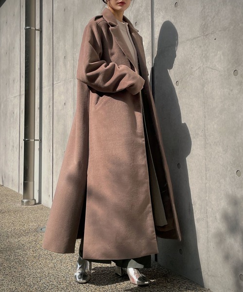 「&g'aime」 チェスターコート FREE ブラック レディース_画像6