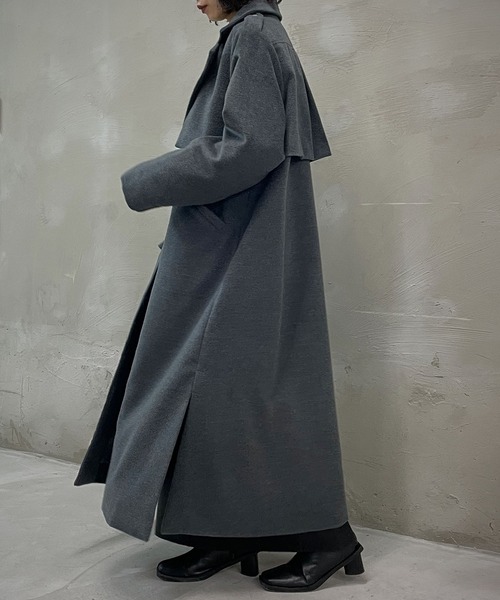 「&g'aime」 チェスターコート FREE ブラック レディース_画像7