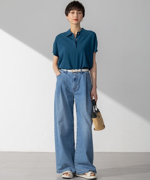 23区（ニジュウサンク） ワイドパンツ パンツ 「Oggi6月号掲載/接触冷