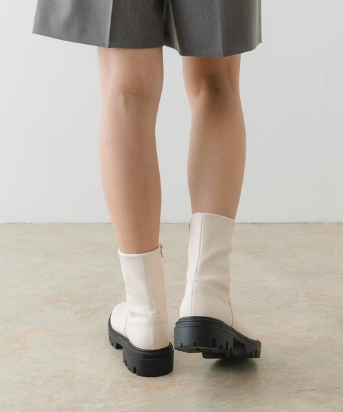 「RODE SKO」 ショートブーツ 37 チャコールグレー レディース_画像5