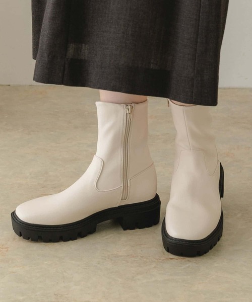 「RODE SKO」 ショートブーツ 37 チャコールグレー レディース_画像9