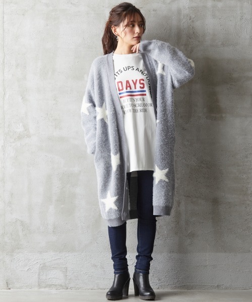 「ROSE FAN FAN」 ニットカーディガン L ブラック レディース_画像5