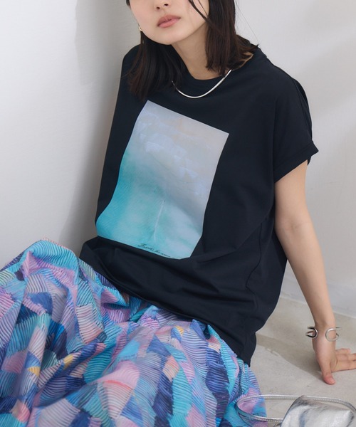 tシャツ 「KATHARINE ROSS」SUMMERフォト海岸Tee レディース